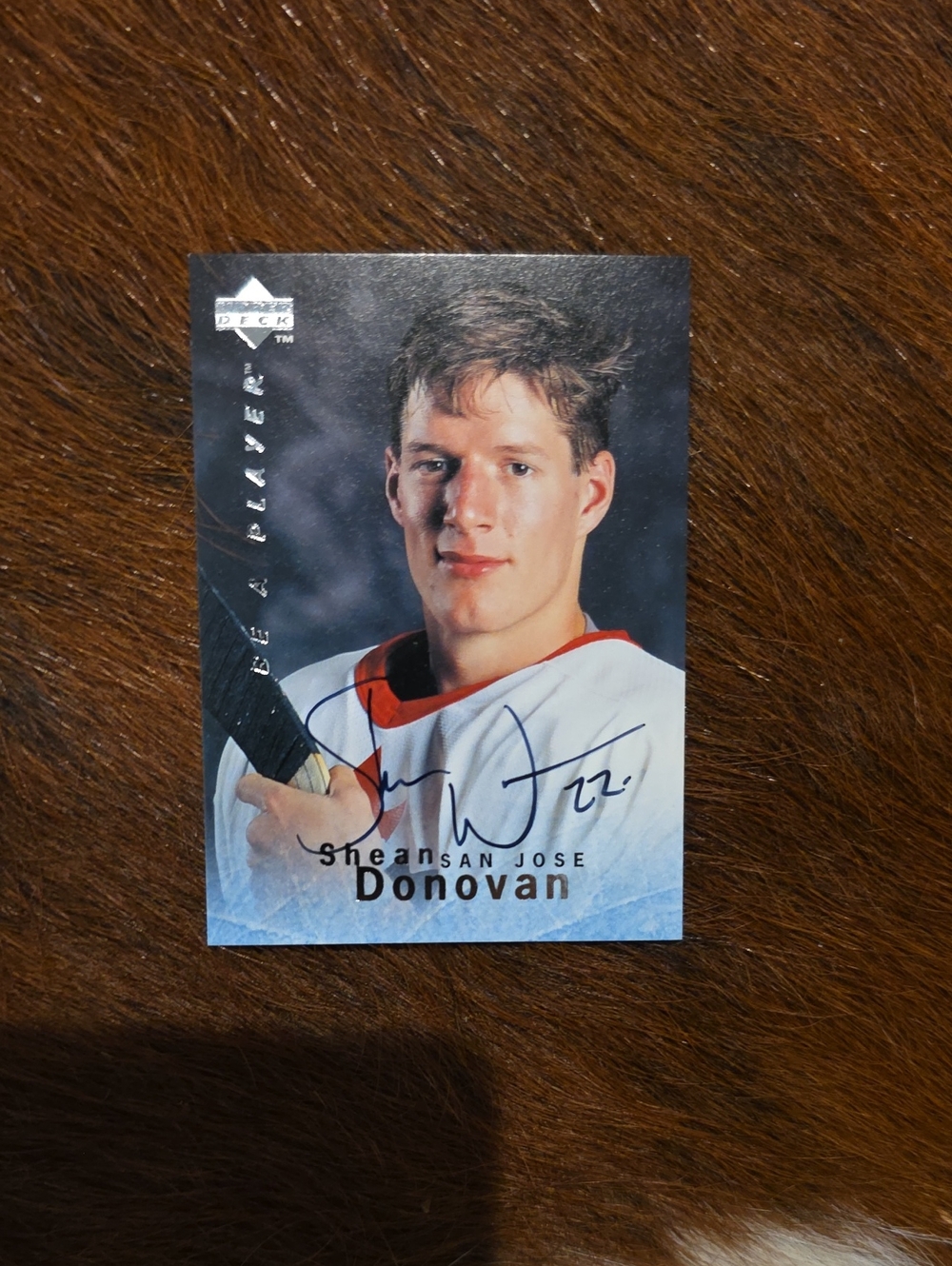 85-86 Shean Donovan Sharks Autograph Insert Upper Deck